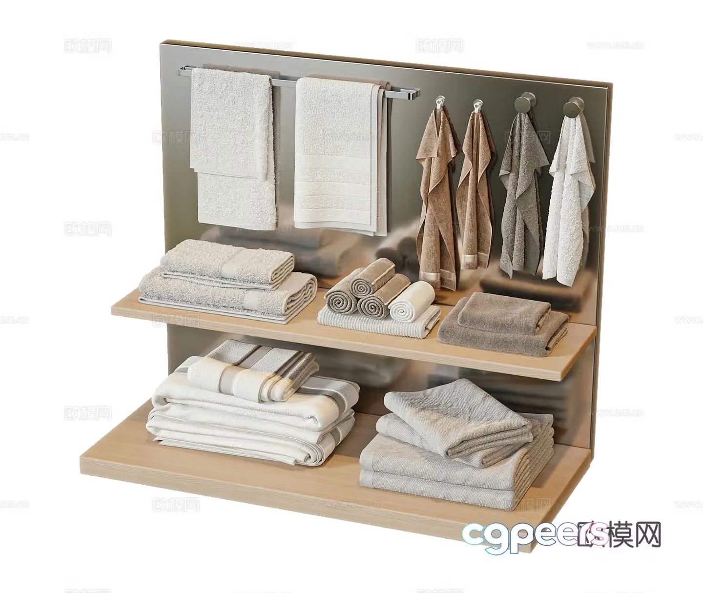 Modern towel 3d model