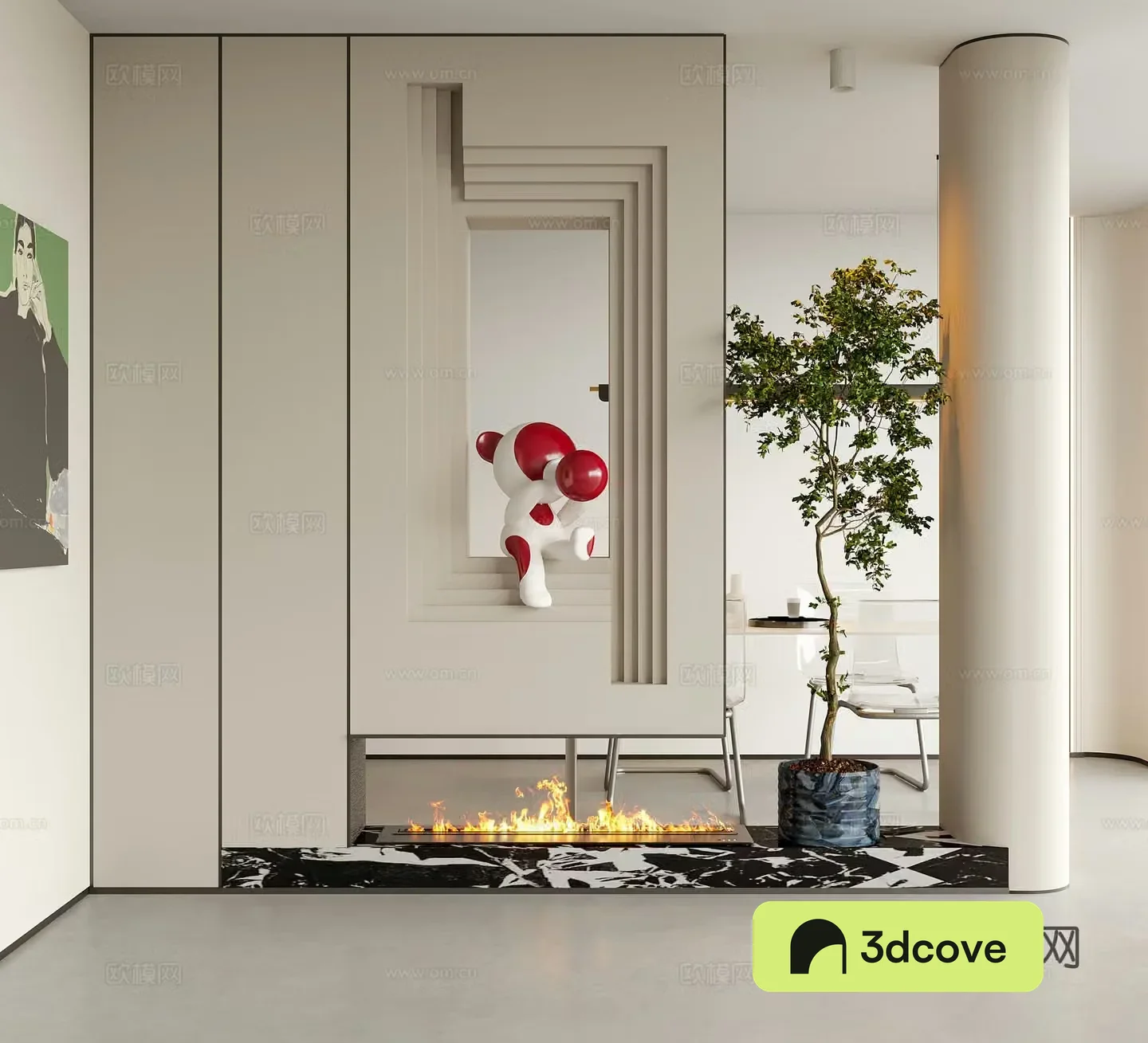 Modern decorative entrance hall sculpture ornaments entrance hall