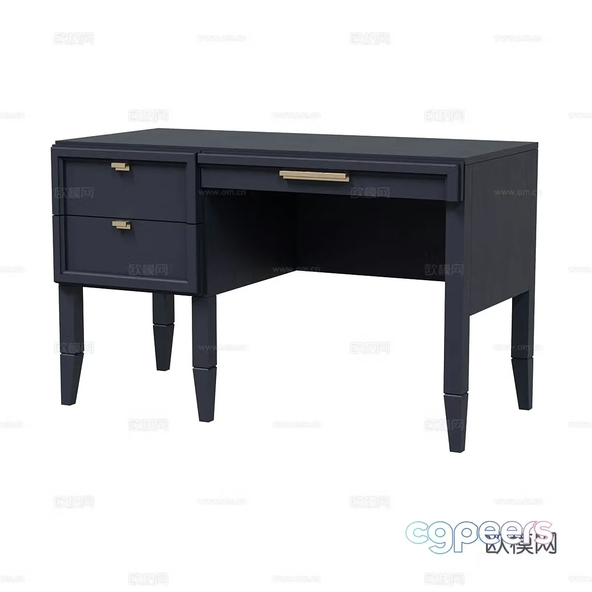 Nordic simple desk writing desk 3D model