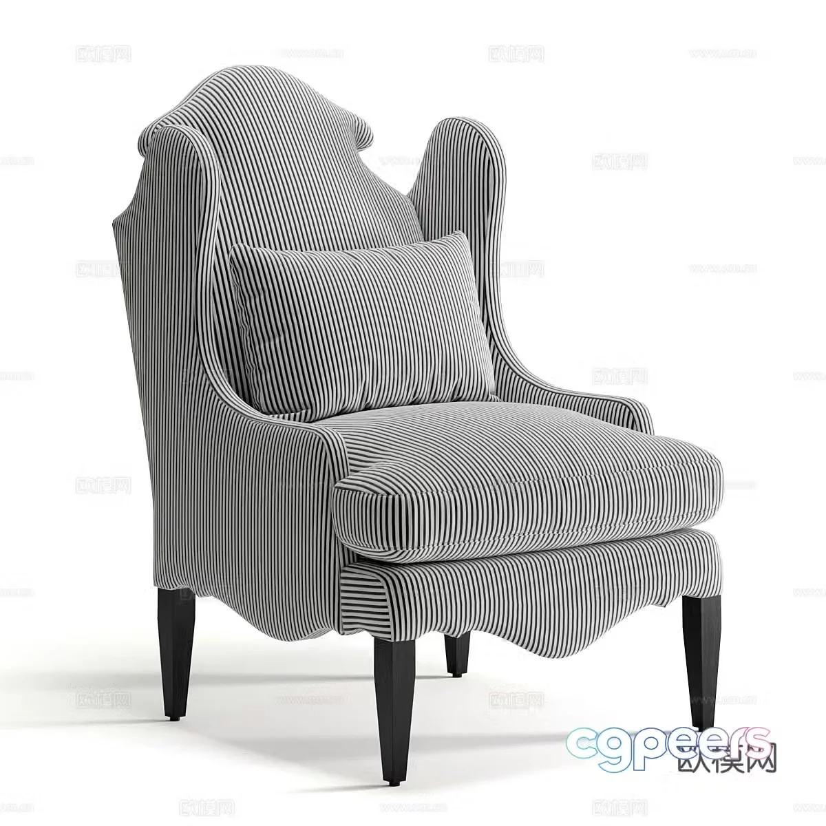 Single sofa 3d model