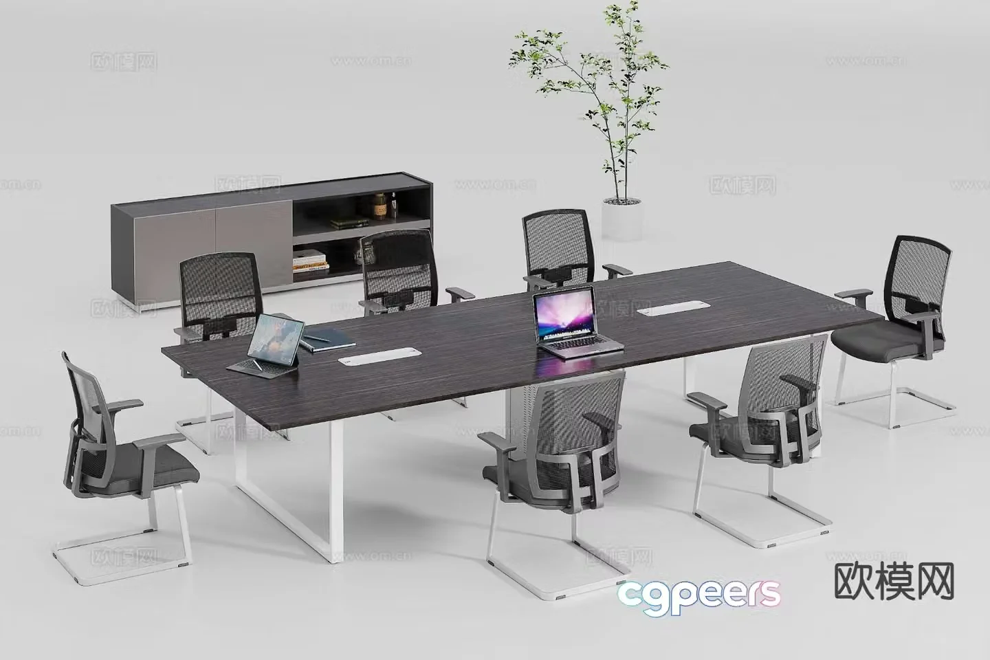 Modern conference table conference table 3d model