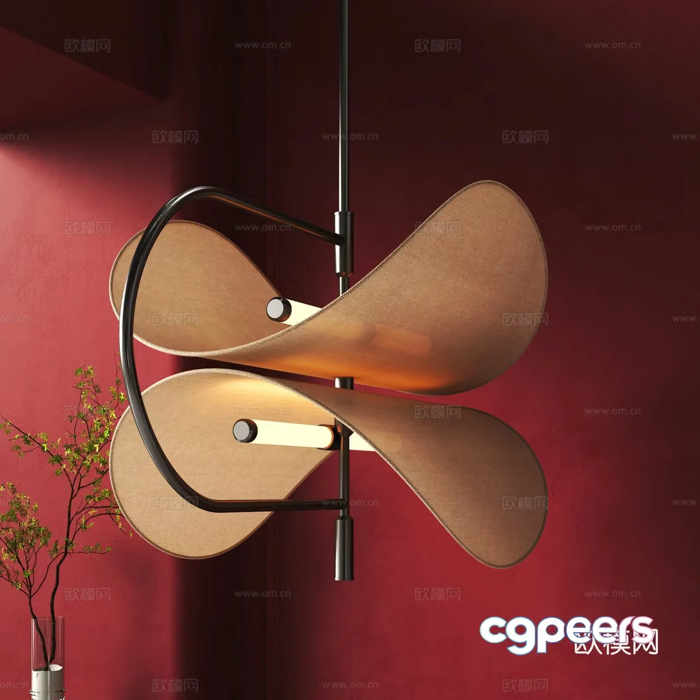 Wasabi Chandelier 3D Model