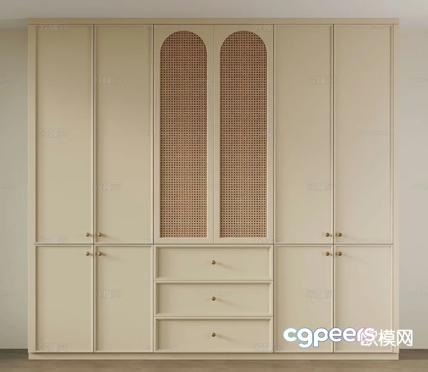 french wardrobe wardrobe 3d model