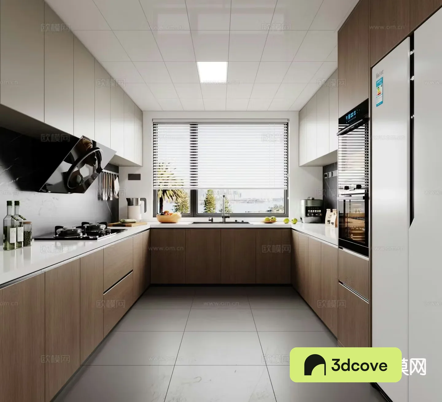 Log style kitchen