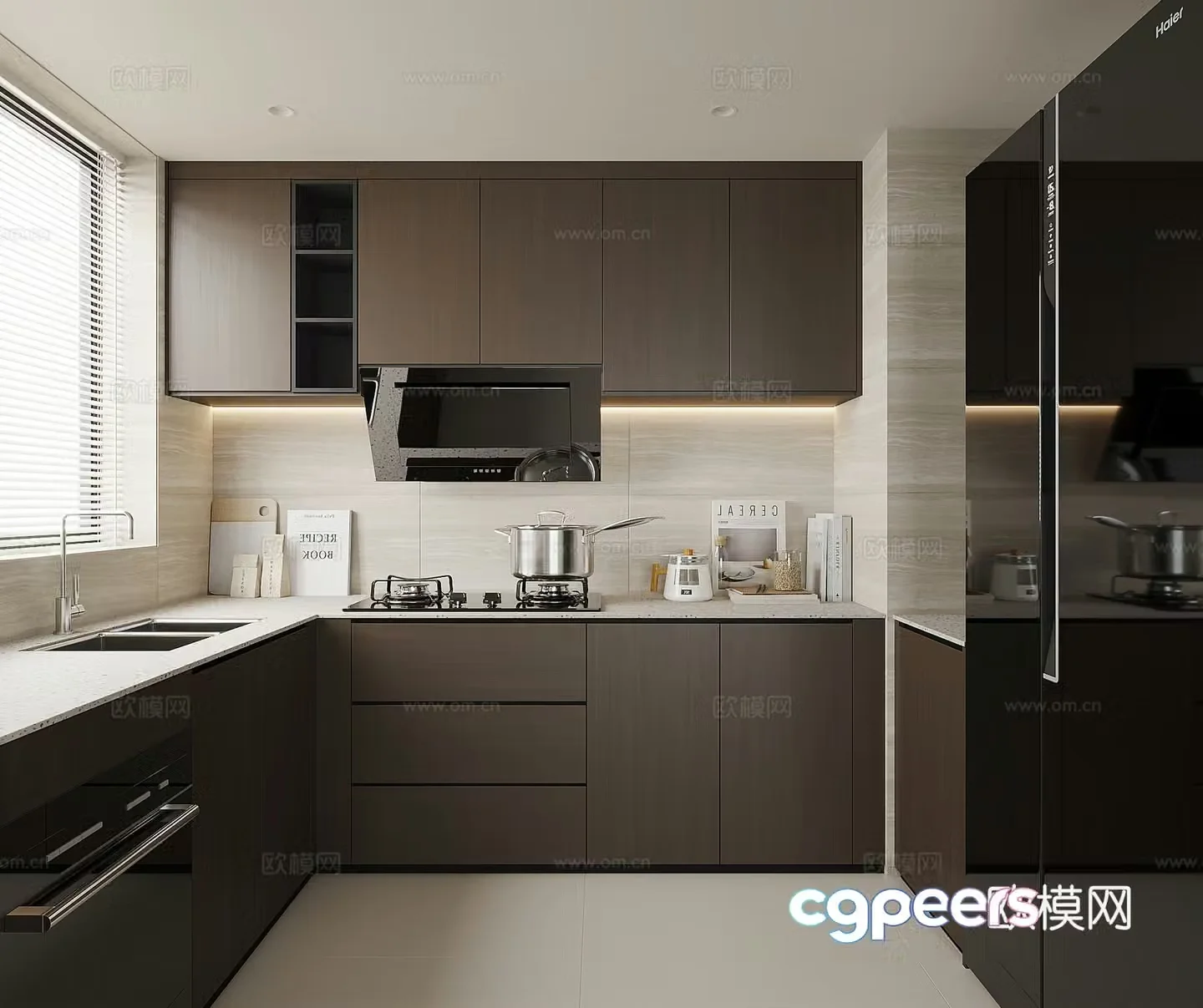 Modern kitchen 3d model