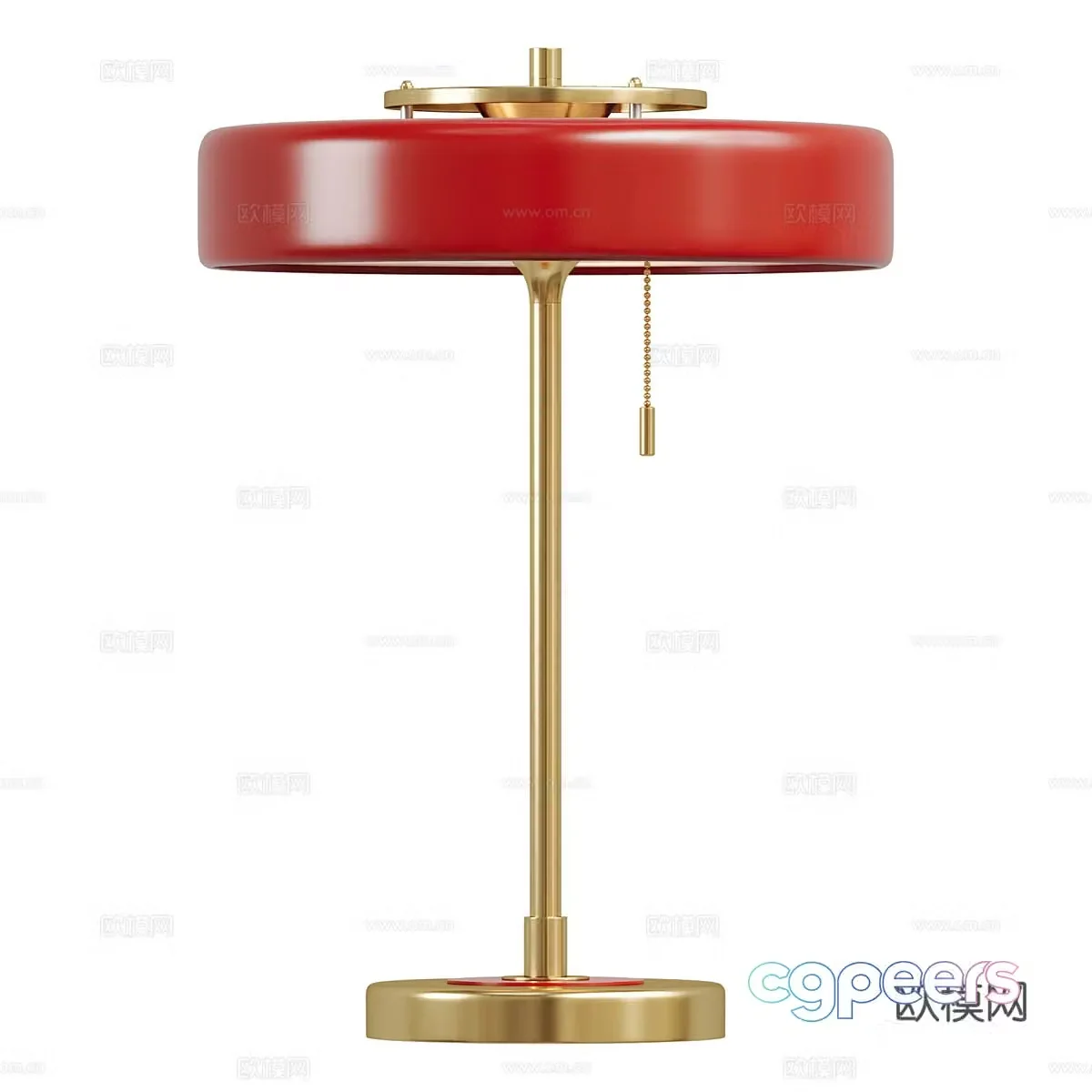 Modern light luxury minimalist metal rotating desk lamp 3D model