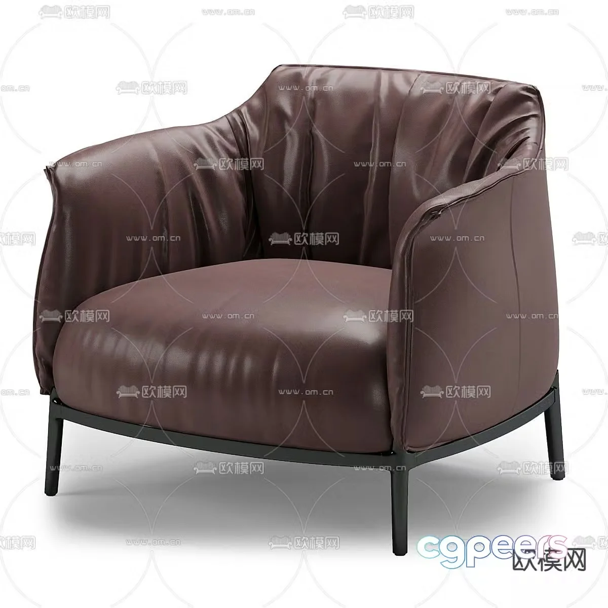 Archibald single sofa 3d model