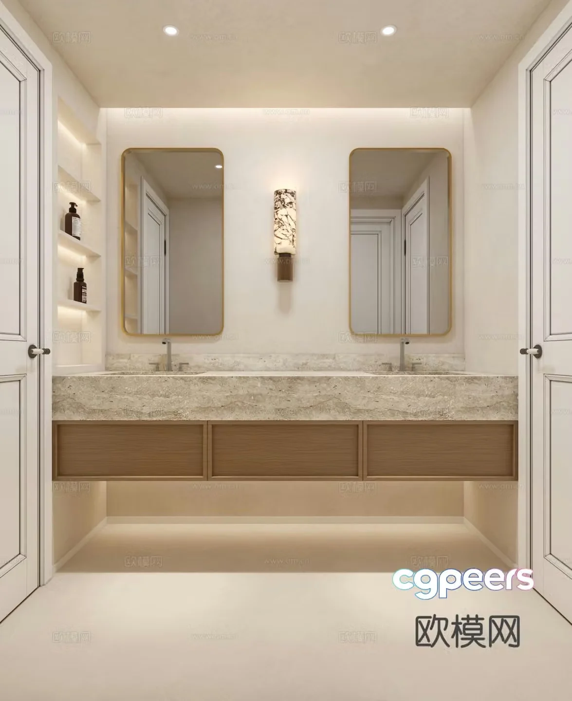 Modern bathroom sink bathroom 3d model