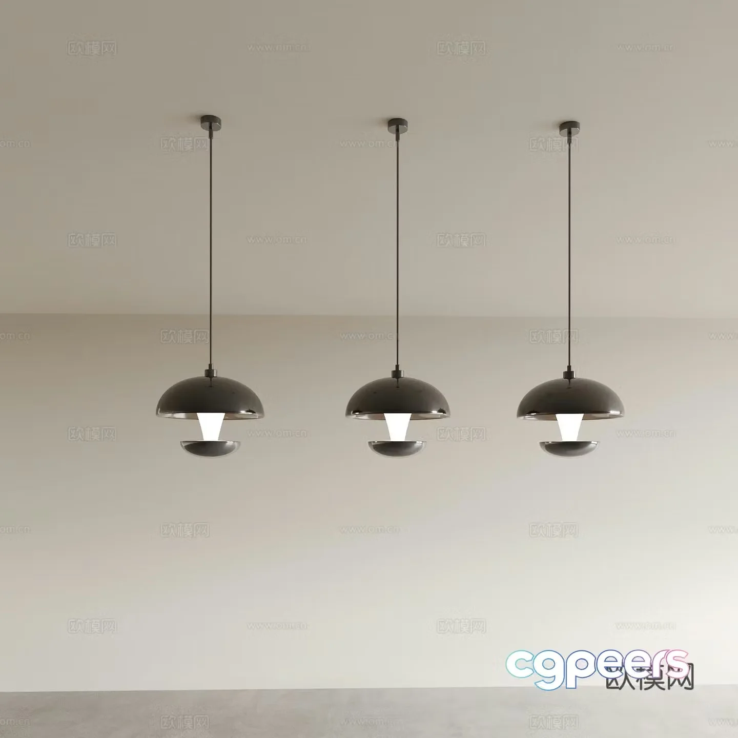 Modern chandelier dining room chandelier 3d model