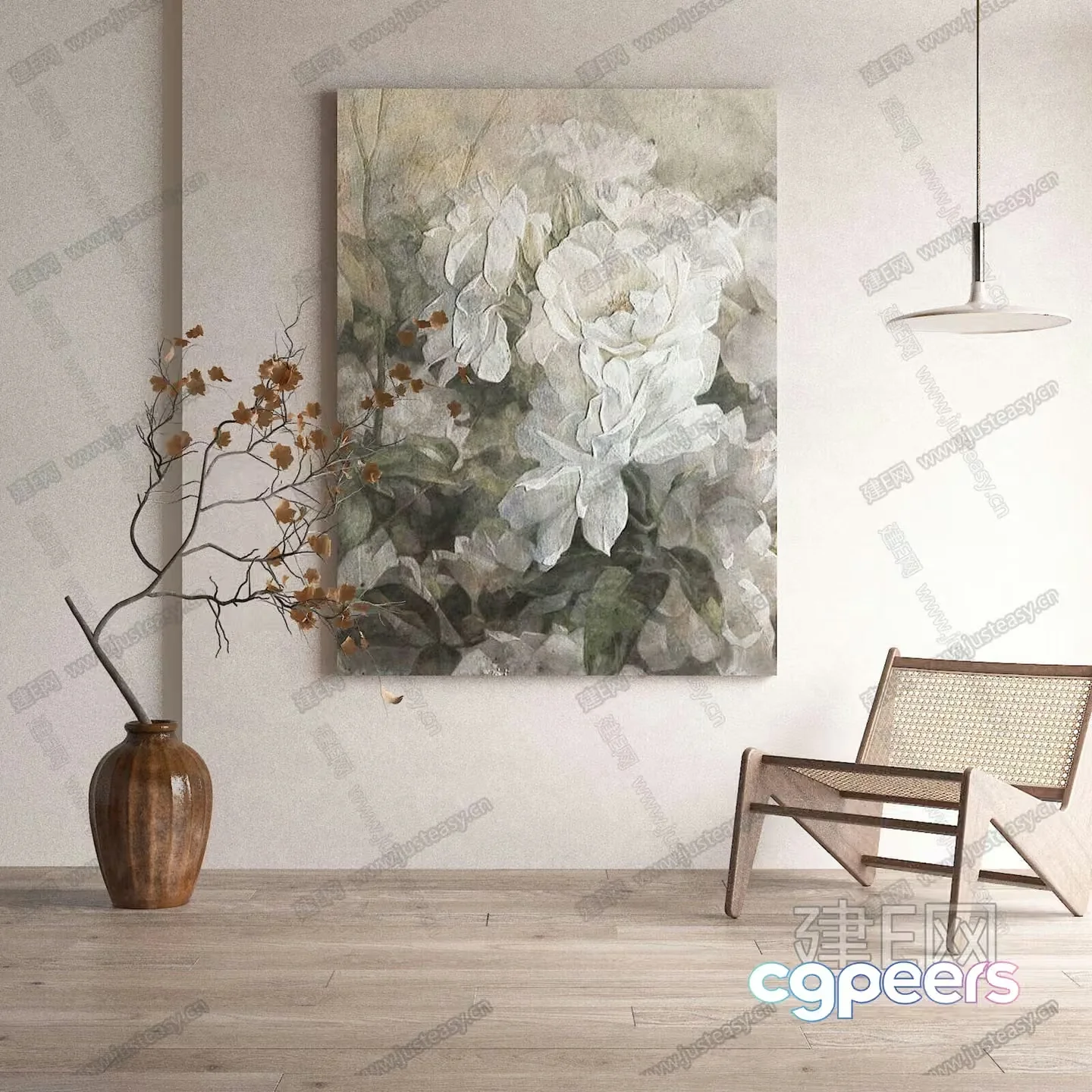 Modern Living Room 3D Model – 14419 – VRAY Render