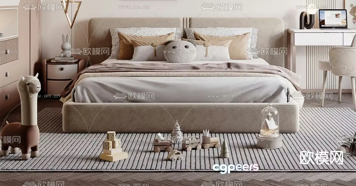 children’s bed child’s bed 3d model