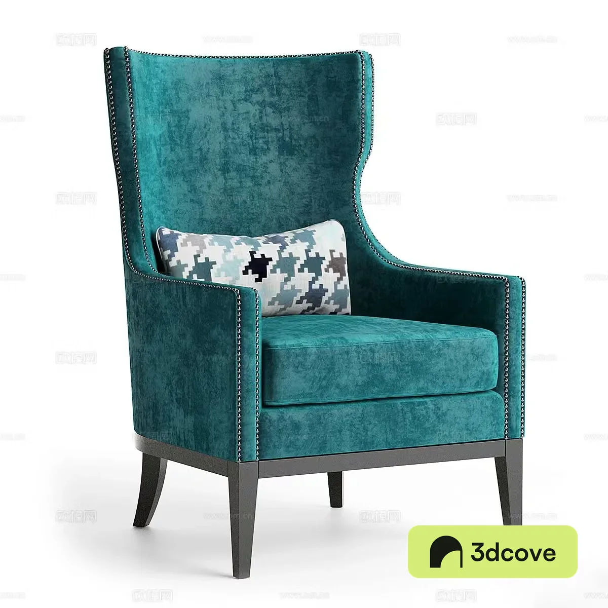 Simple European single sofa