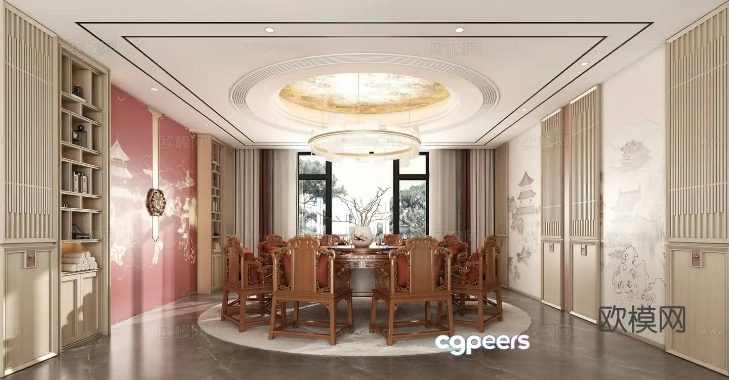 New Chinese restaurant 3D model