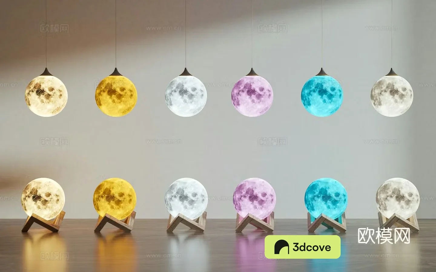 Modern moon chandelier planet lamp table lamp creative lamp moon table lamp