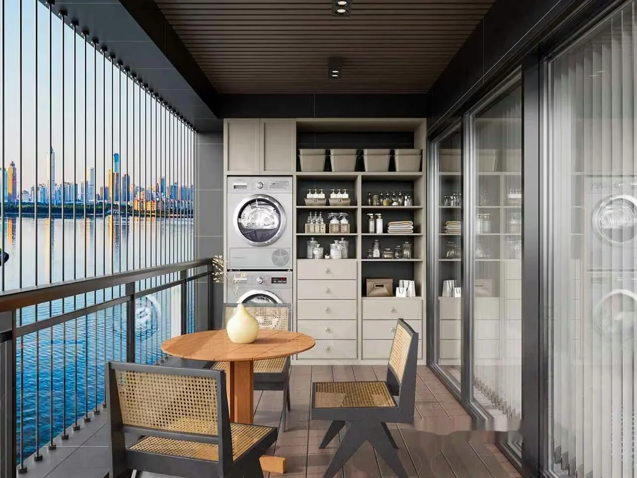 Modern Balcony Decor 3D Model – 19111 – VRAY Render