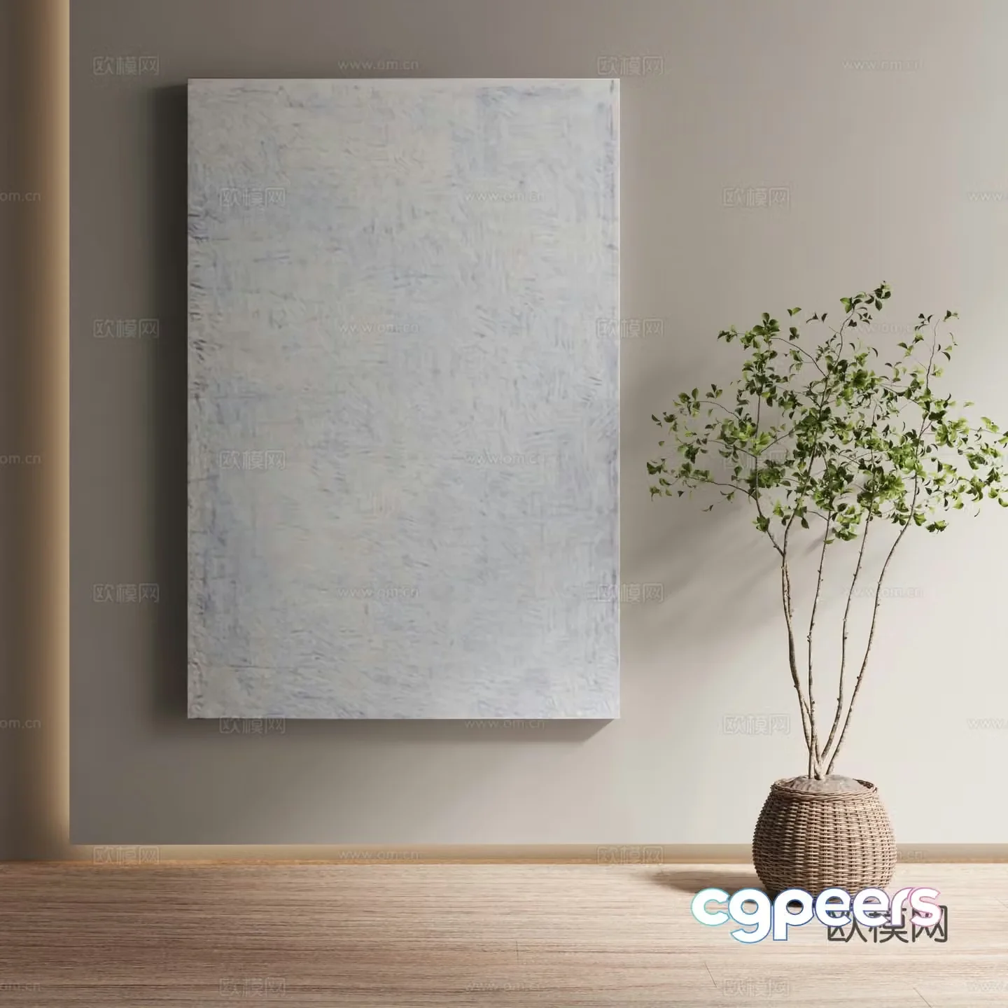 Modern decorative painting 3d model