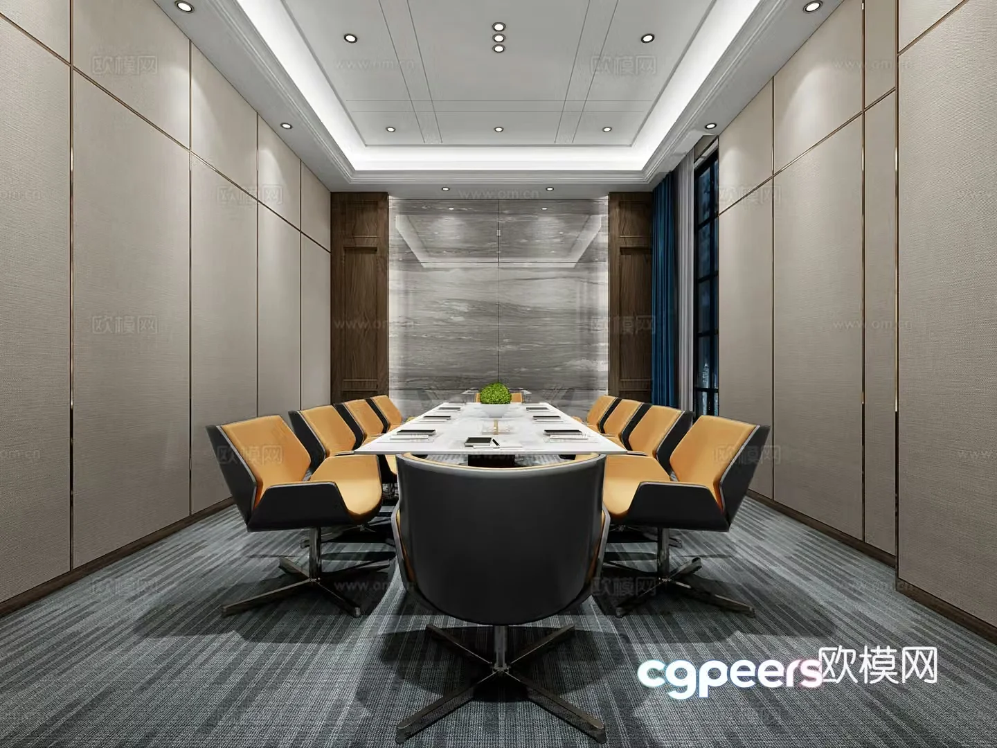 Modern conference room 3d model