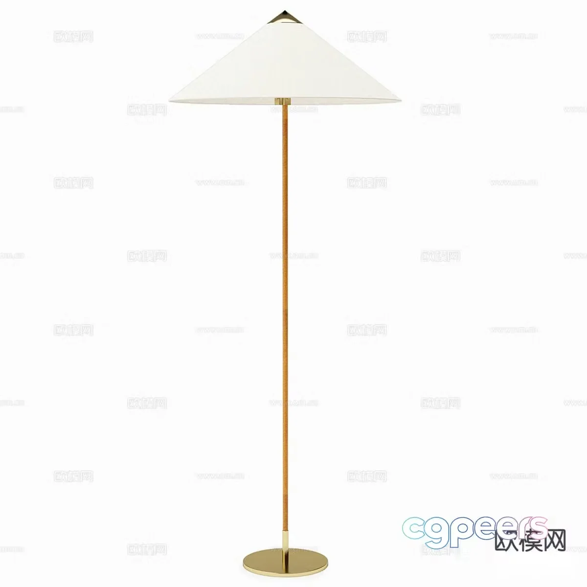 Simple floor lamp 3d model