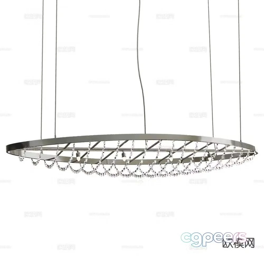 ILFARI modern decorative chandelier 3d model