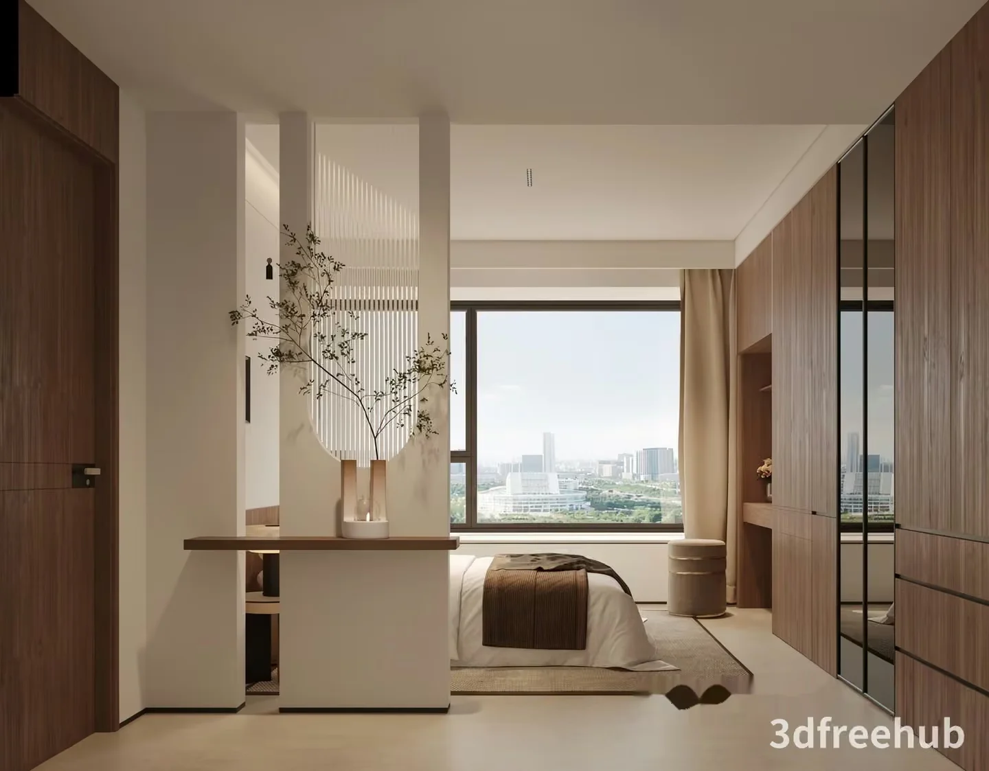 Cozy Bedroom 3D Model – 20005 – VRAY Render