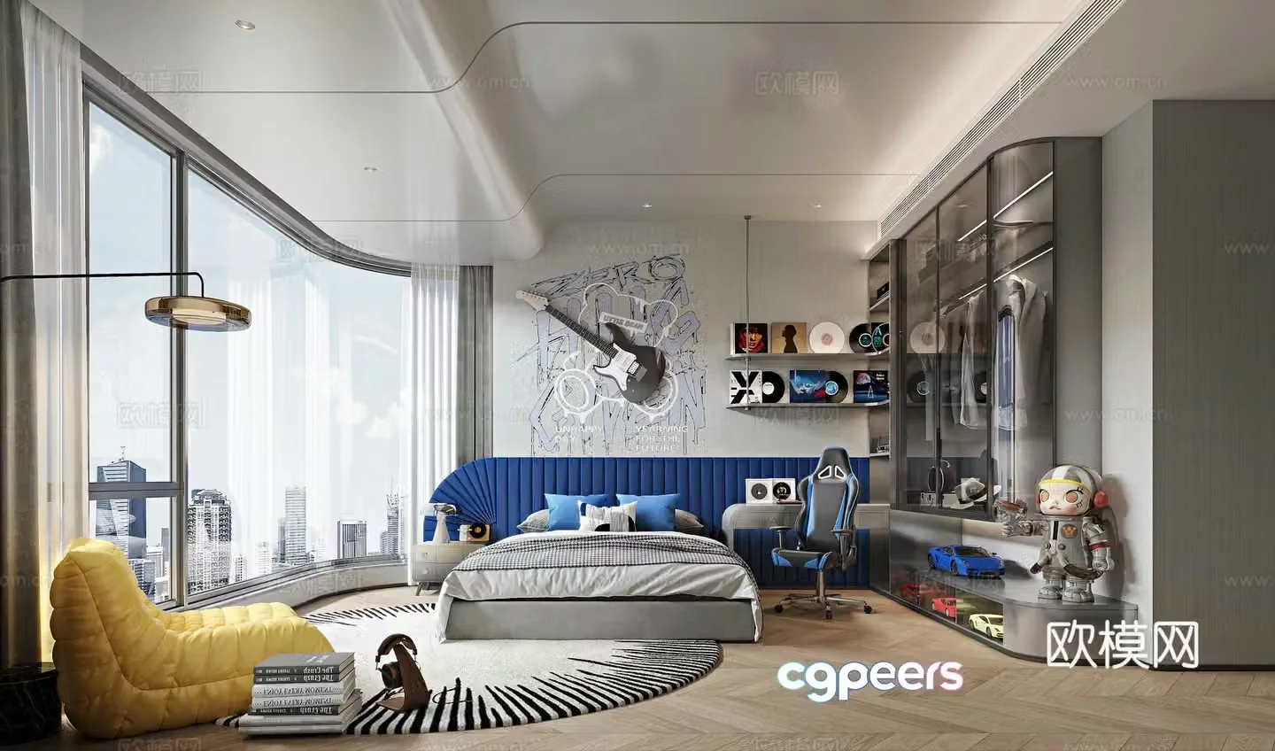 Modern children’s room 3d model