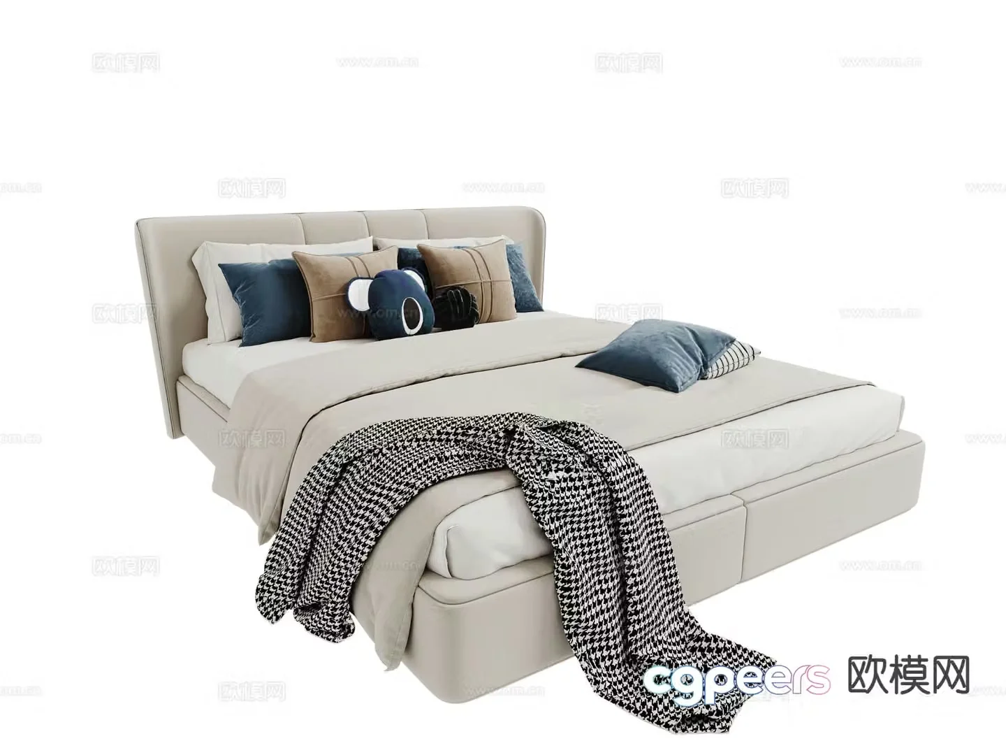 Modern boy bed children’s bed 3d model