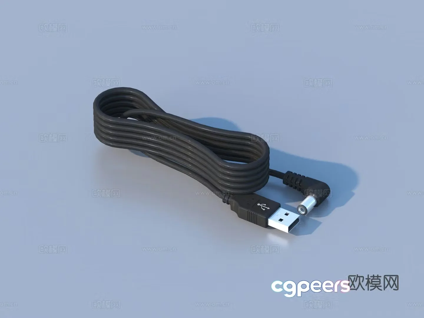 Charging cable Data cable Connection cable 3D model