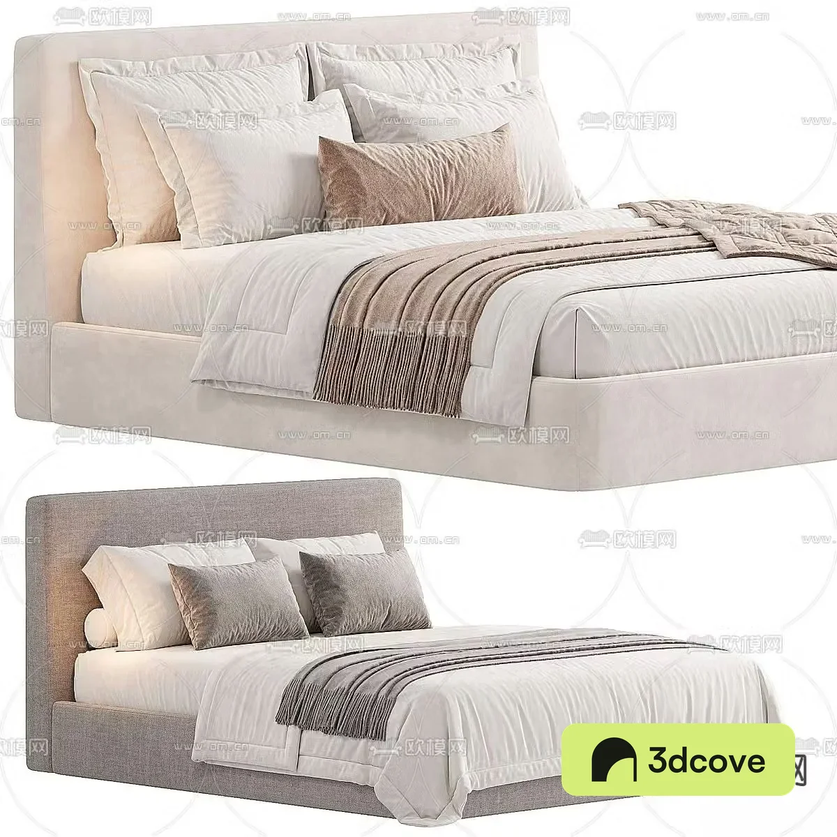 Wabi-sabi double bed