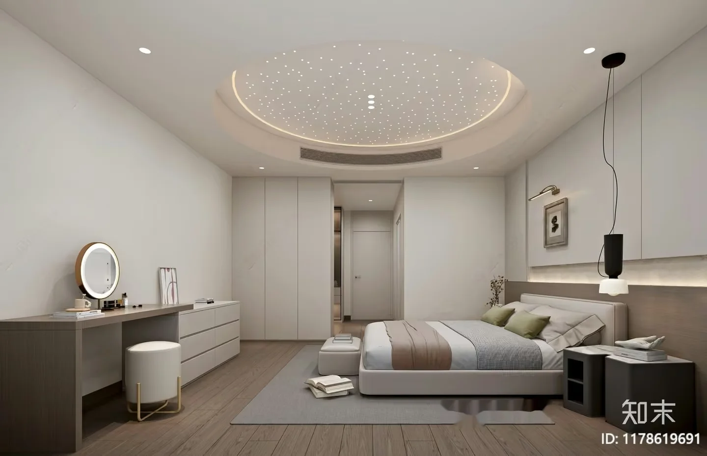Cozy Bedroom 3D Model – 11127 – VRAY Render