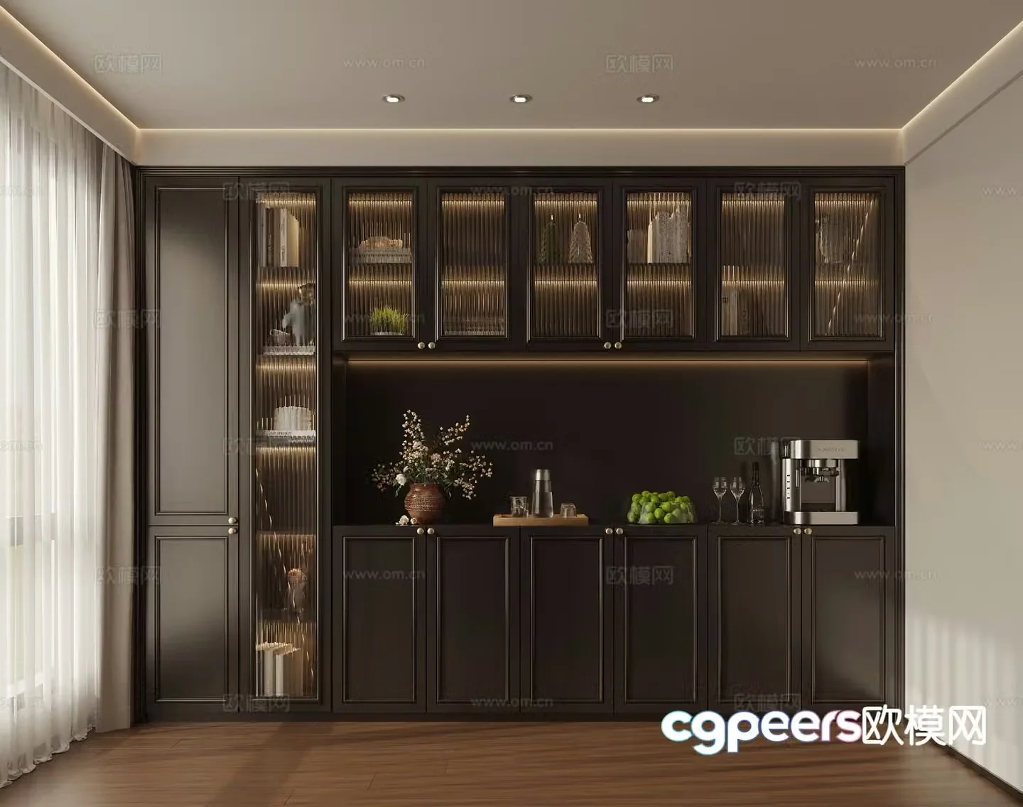 French sideboard 3d model