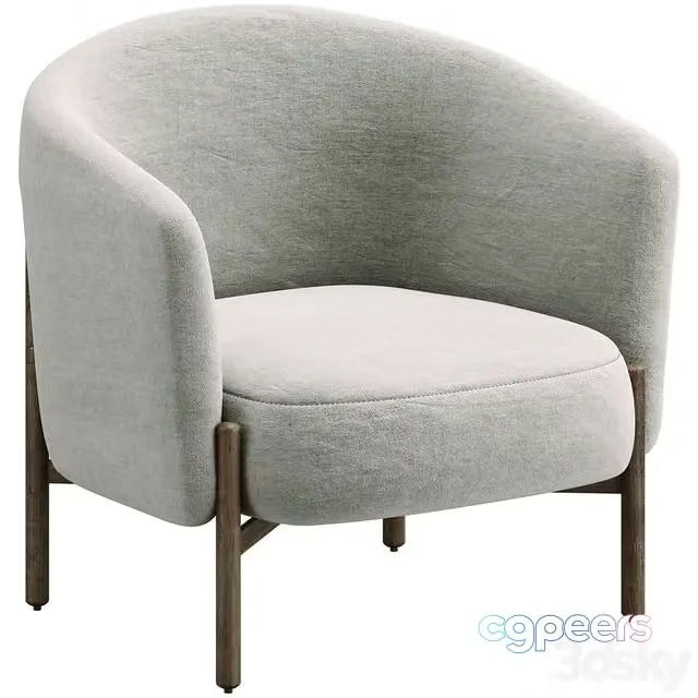 3ds Max Free – Armchair Isak by lulu and georgia