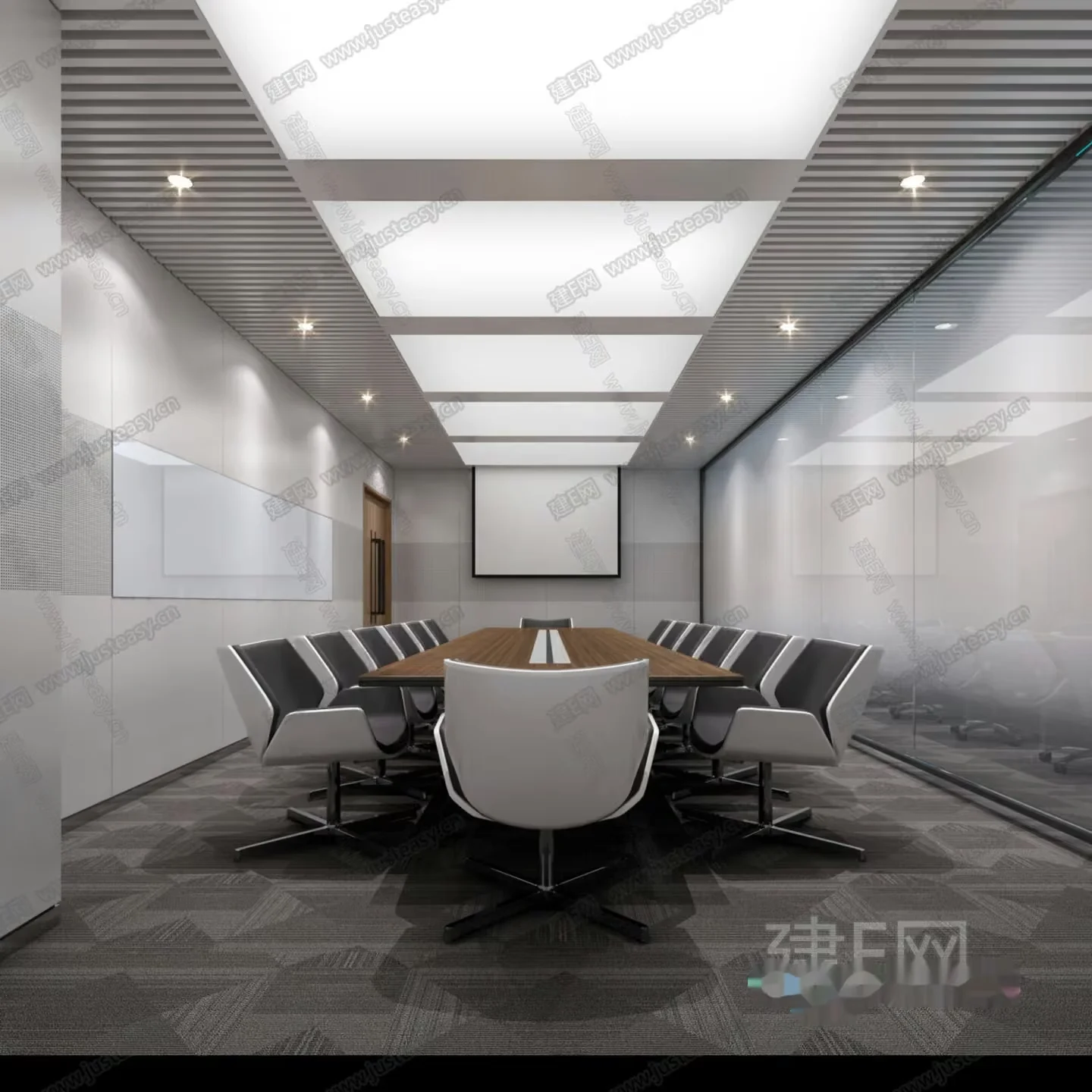 Modern Conference Room 3D Model – 3156 – VRAY Render