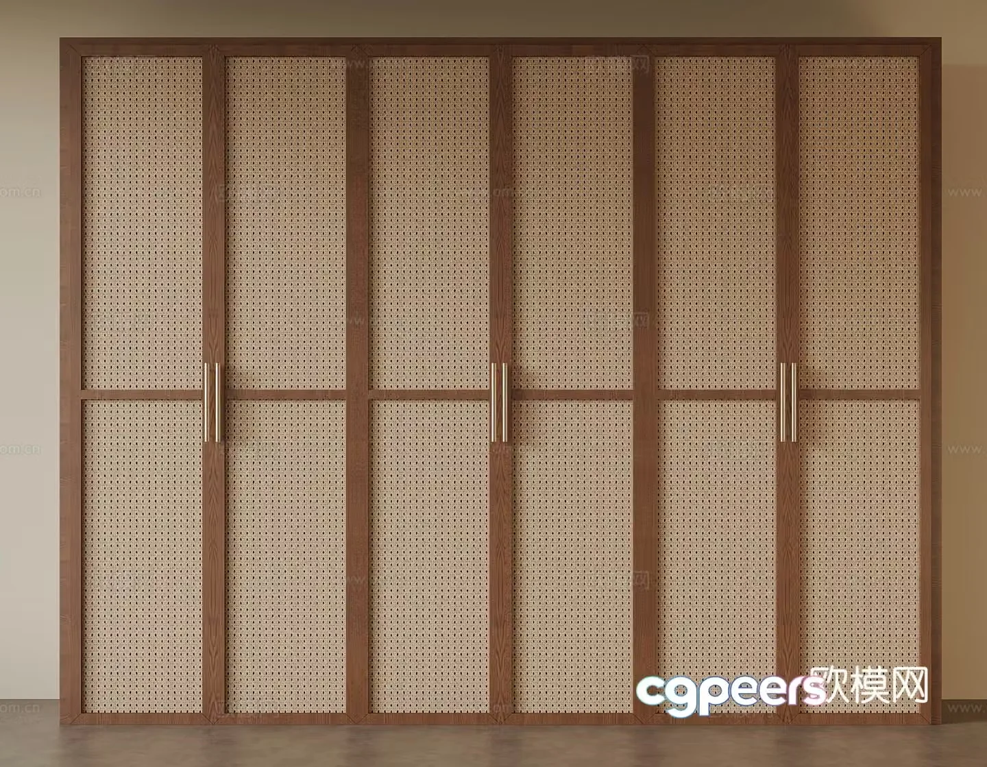 Middle-aged wind wardrobe 3d model