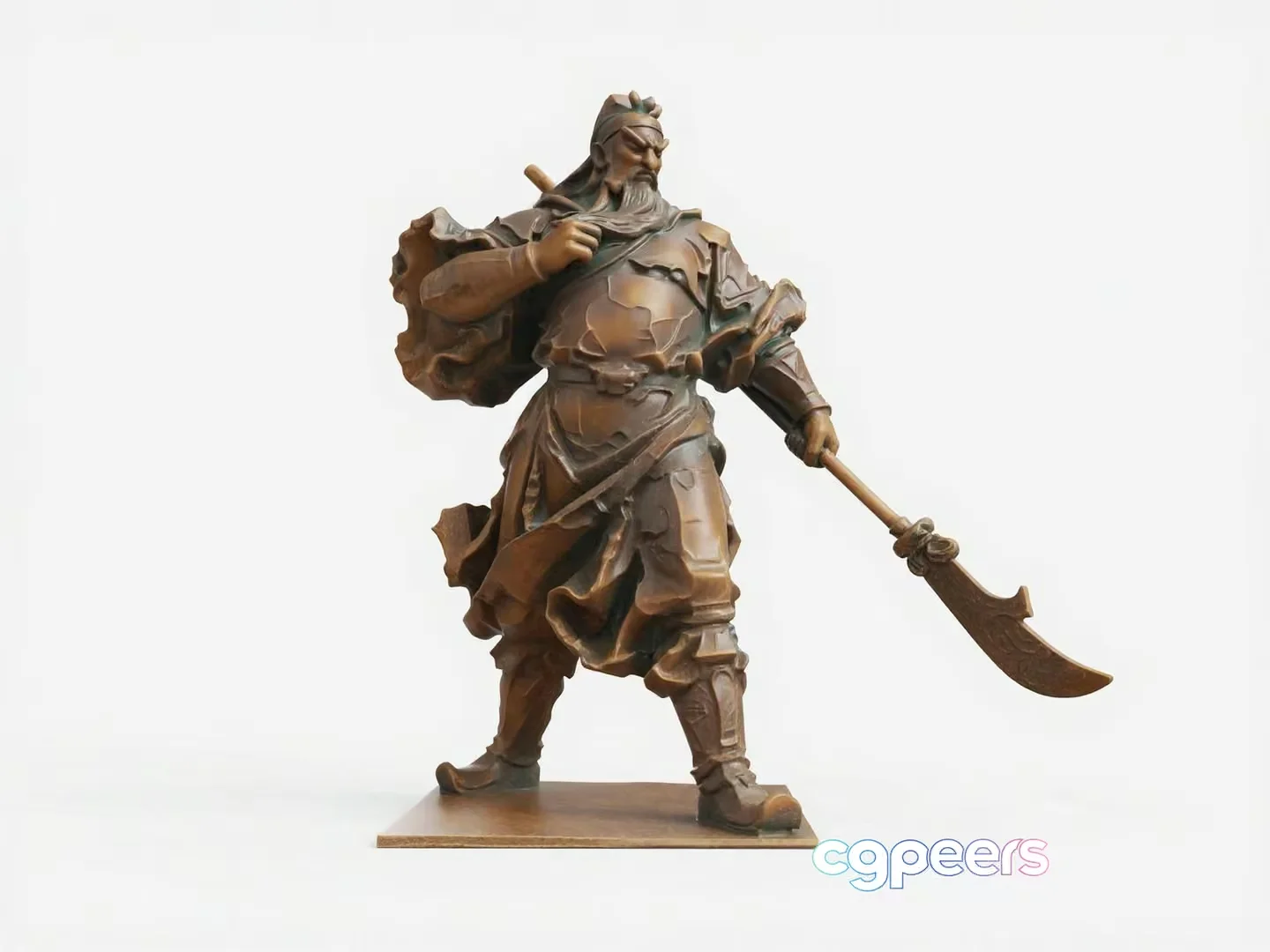 Ancient Bronze Statue 3D Model – 7706 – VRAY Render