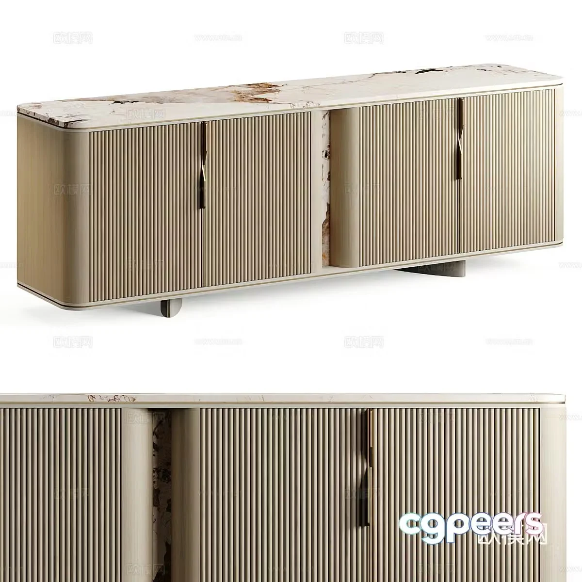 New Chinese TV cabinet 3D model