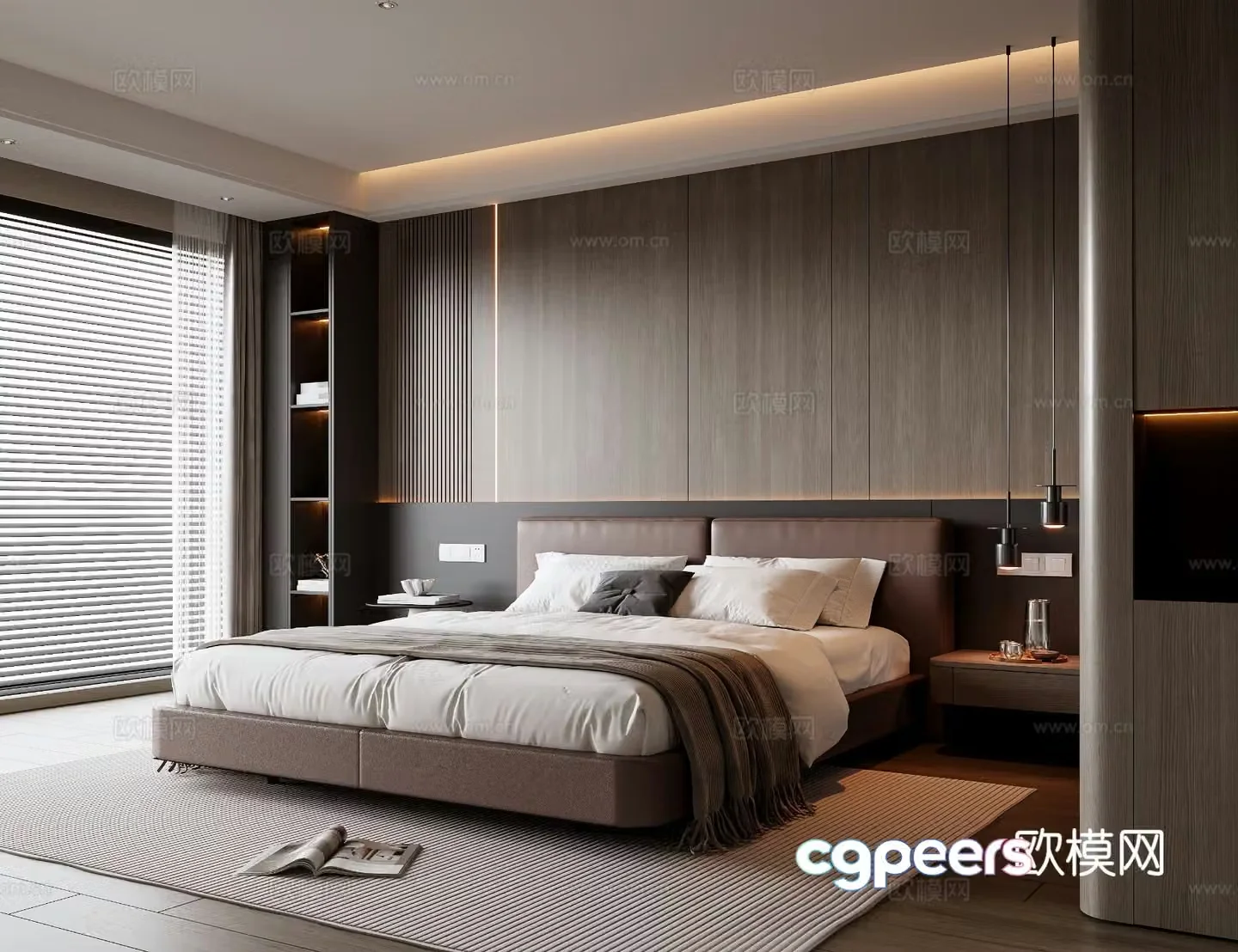 Italian style bedroom master bedroom 3d model