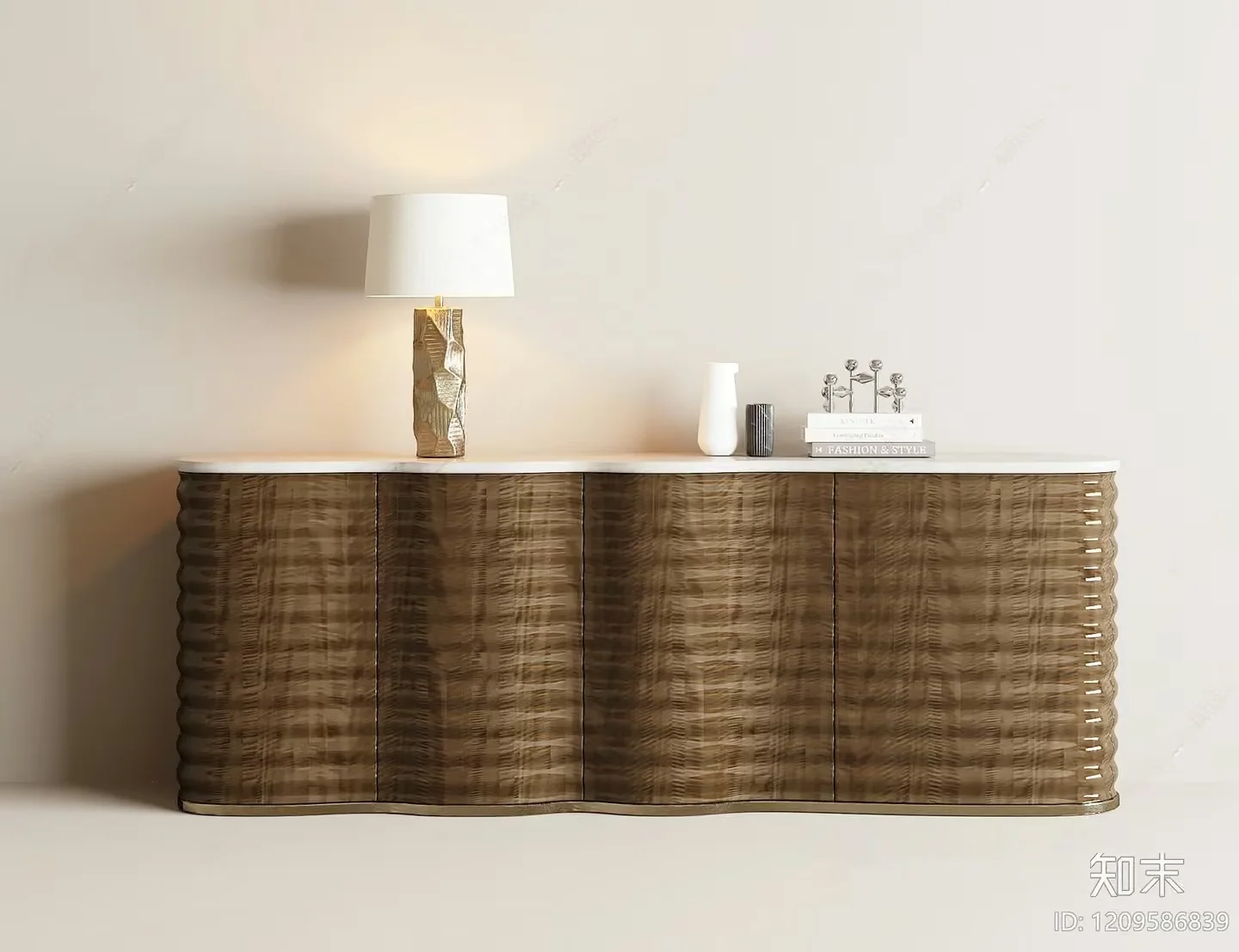 A Wooden Sideboard 3D Model – 224 – VRAY Render
