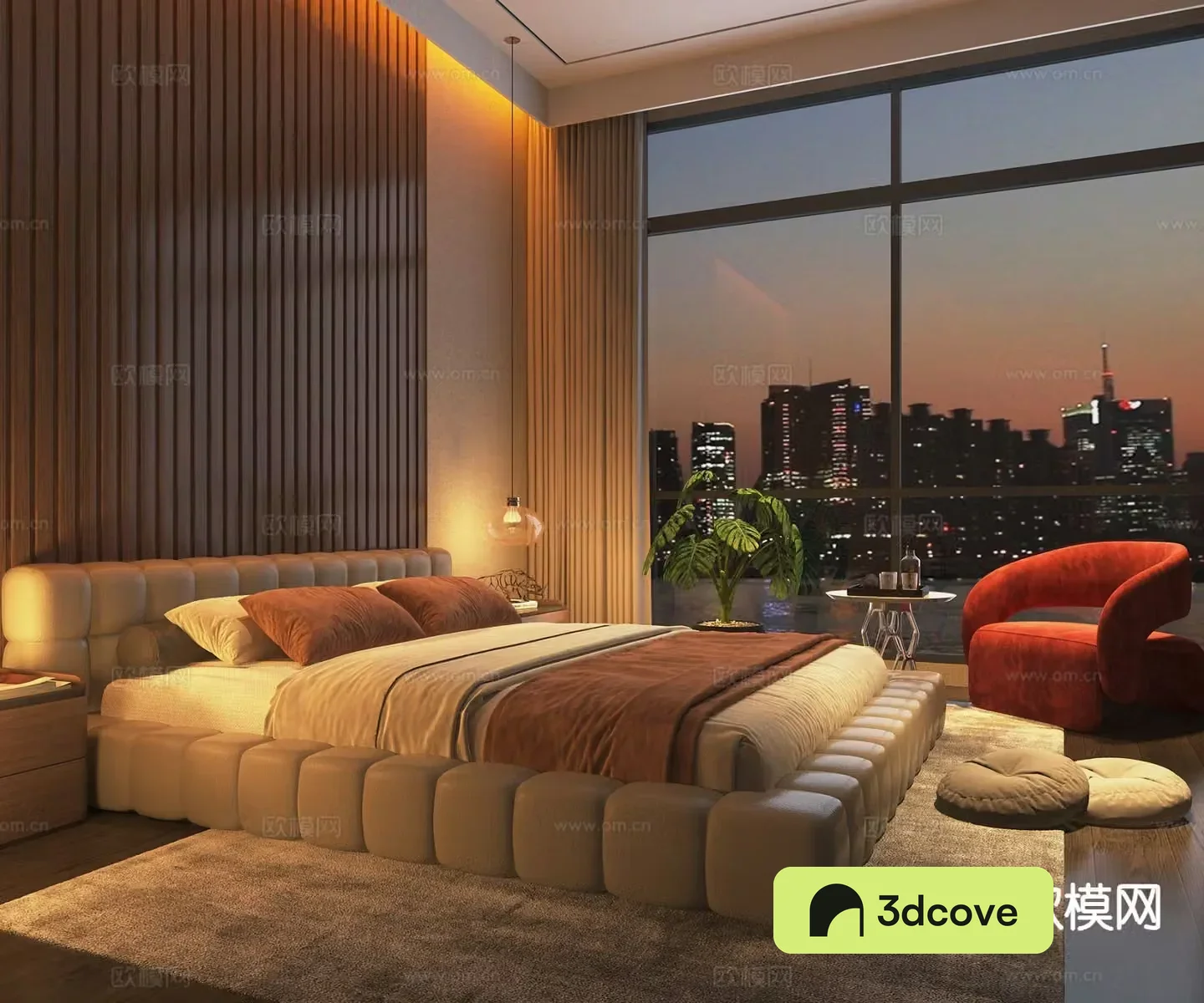 Modern double bed
