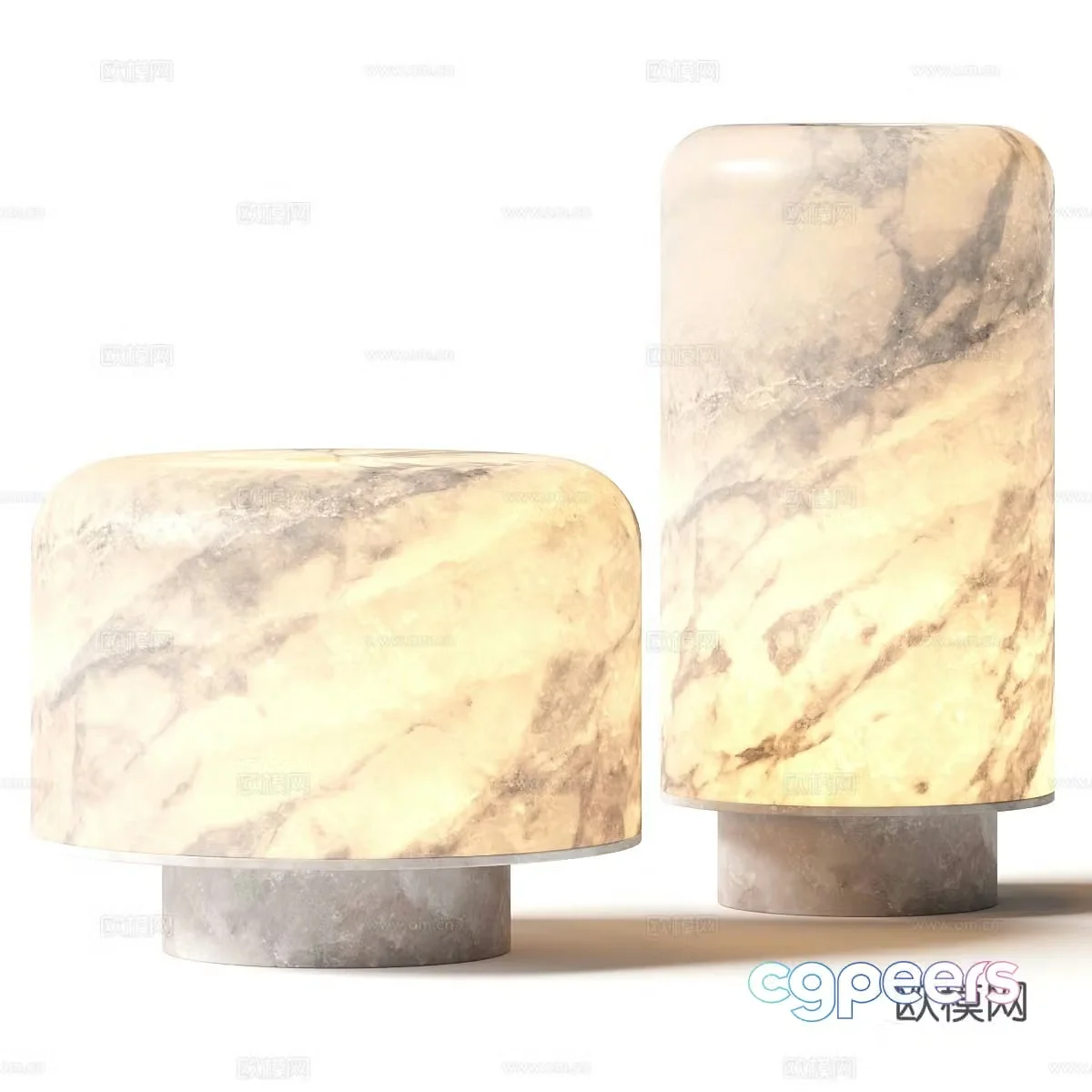 Modern light luxury desk lamp 3D model