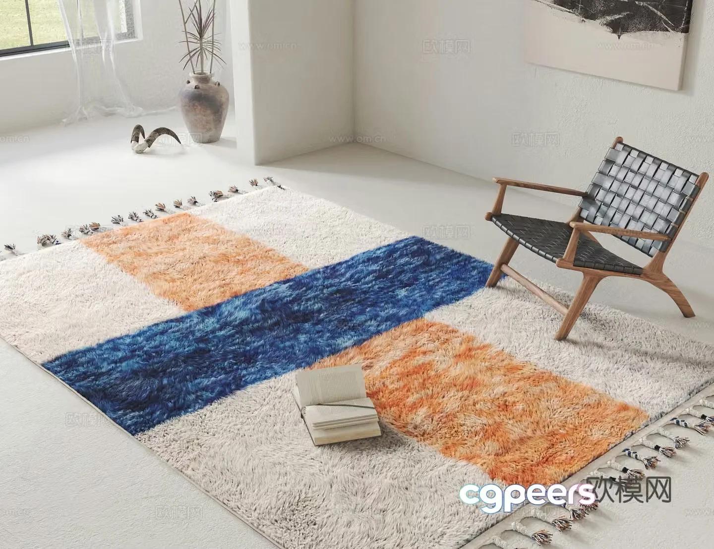 Modern carpet Plush carpet 3d model