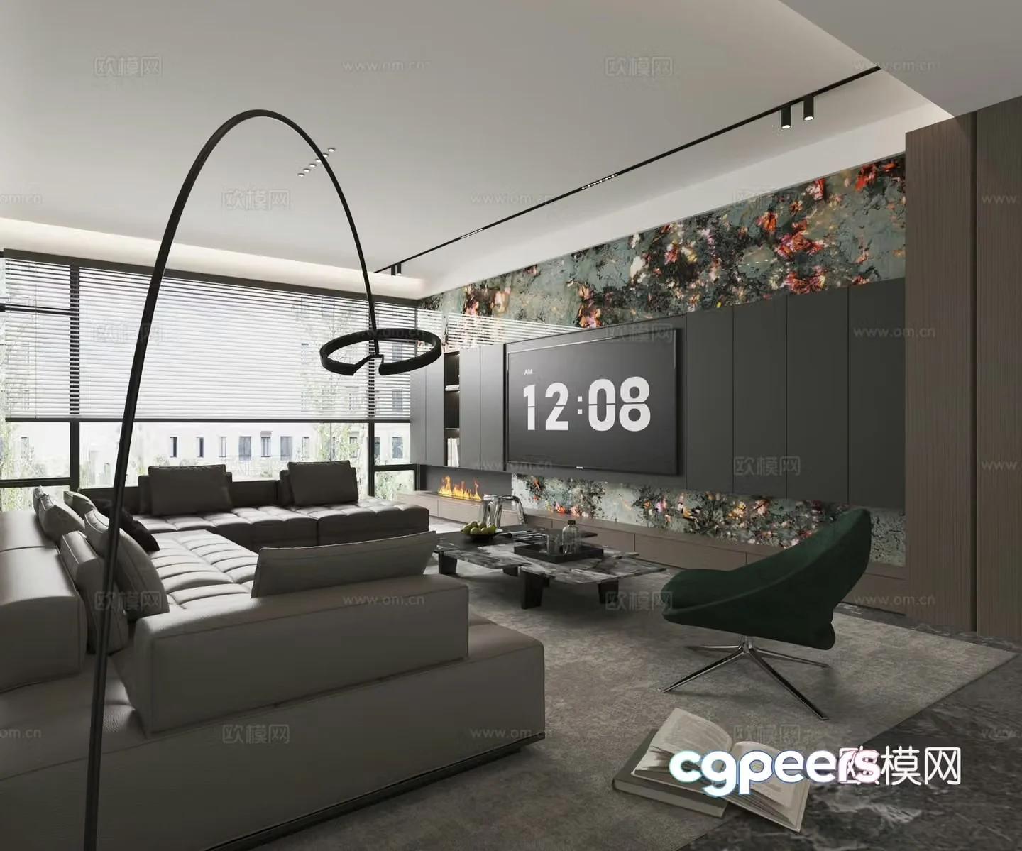 Modern living room 3d model