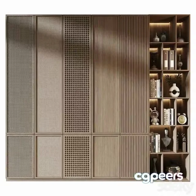 3ds Max Free – Furniture composition 887 Sample Cabinet Doors