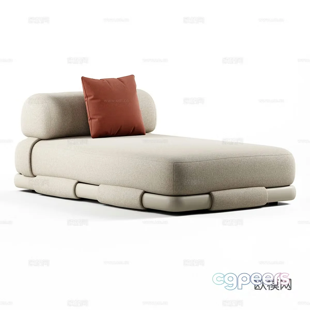 Single bed 3d model