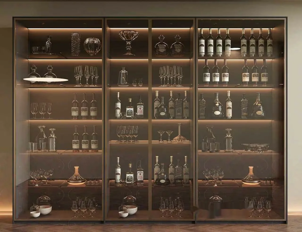 Large Glass Cabinet 3D Model – 9866 – VRAY Render