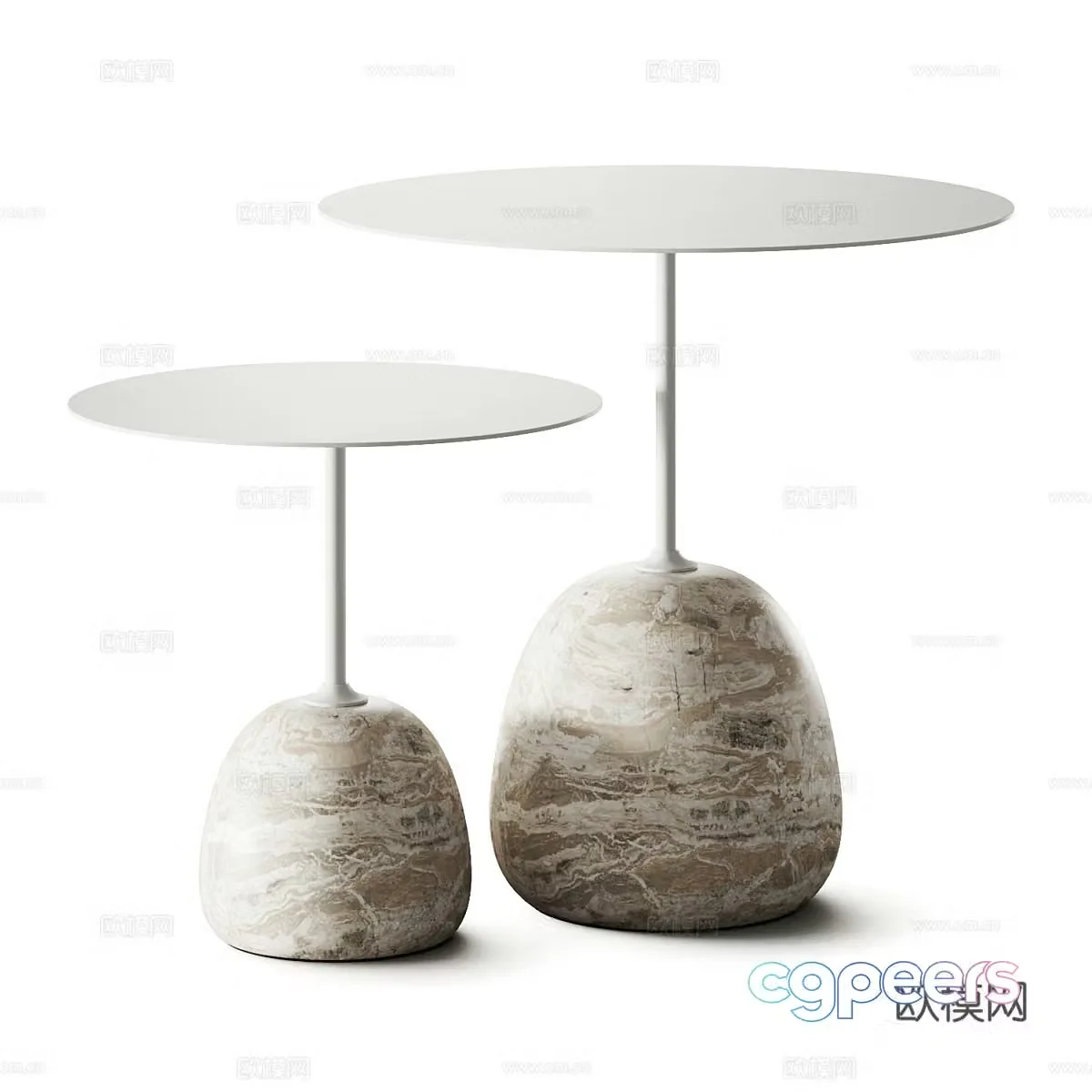 Modern minimalist round edge 3D model