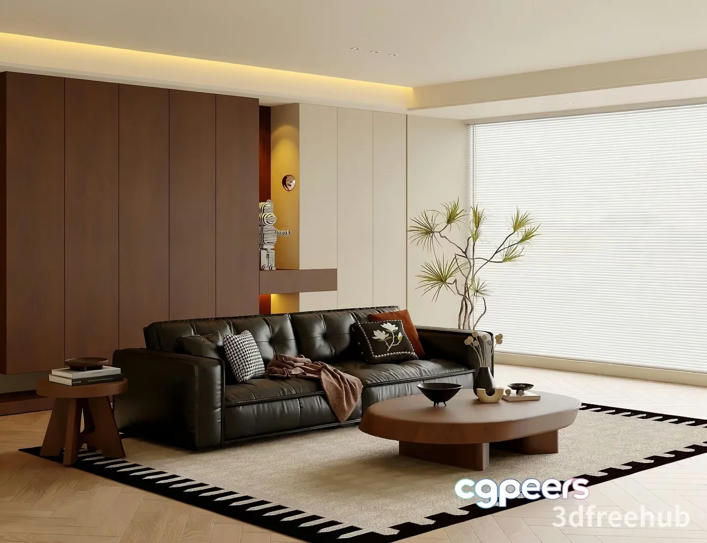 Modern Living Room 3D Model – 21510 – VRAY Render