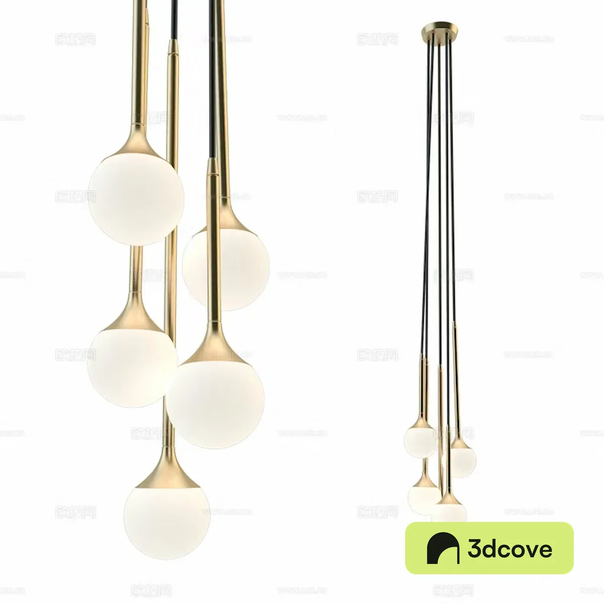 SS-5 chandelier 3d model