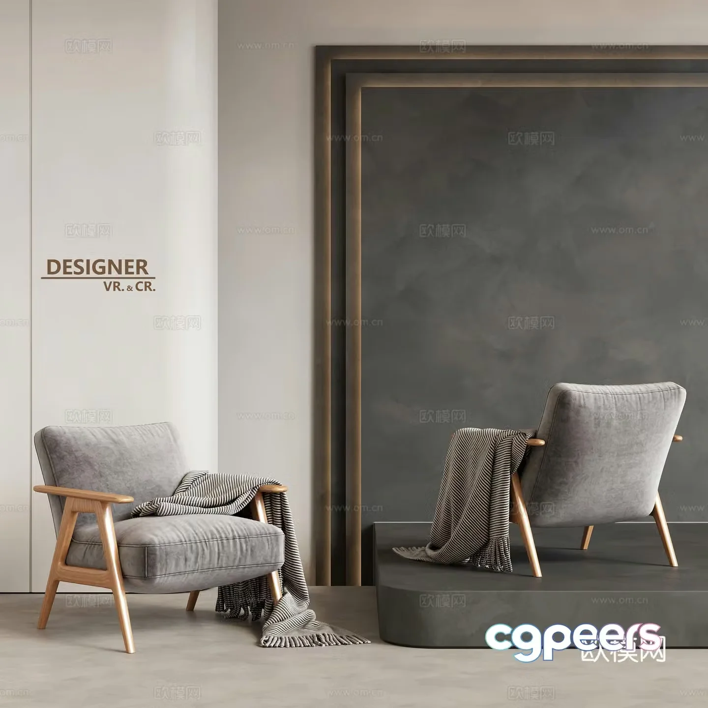 Modern sofa chair leisure chair 3d model