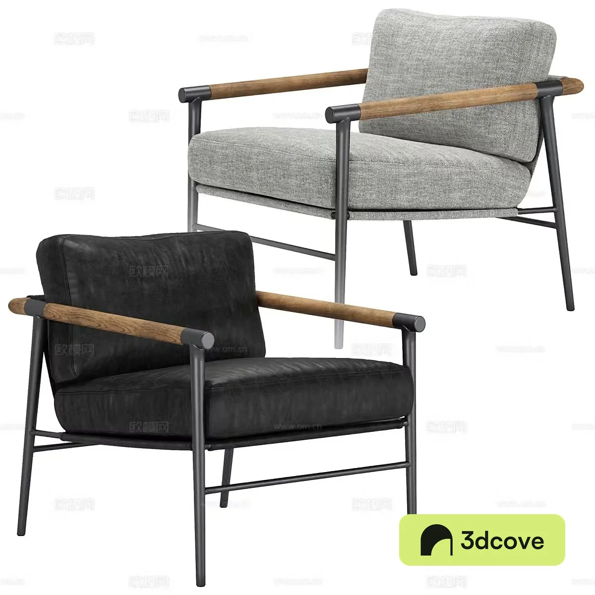 Light luxury leisure chair leather single chair leather leisure chair leather armchair leather backrest chair leather