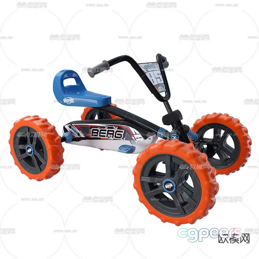 Modern children’s toy car 3d model